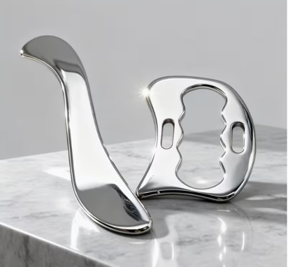 Gua Sha de Acero Inoxidable